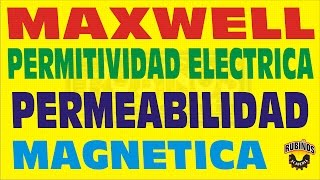 RELACION DE MAXWELL PERMEABILIDAD MAGNÉTICA PERMITIVIDAD ELÉCTRICA ONDAS ELECTROMAGNÉTICAS EJERCICIO [upl. by Iht]