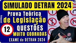 Simulado do DETRAN 2024 Questões da Prova teórica do DETRAN Exame legislação de trânsito [upl. by Leavitt]