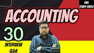 Accounting Interview Questions And Answers 30 Questions Covered [upl. by Namyh]