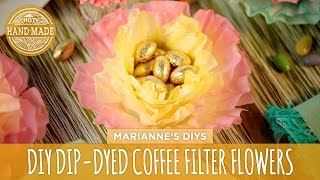 DipDyed Coffee Filter Flowers [upl. by Htial]