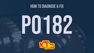 How to Diagnose and Fix P0182 Engine Code  OBD II Trouble Code Explain [upl. by Vaclav454]