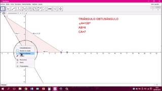 construcción de un triángulo obtusángulo con geogebra profesor lara [upl. by Berta87]