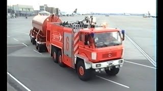 STUTTGART AIRPORT FD  FLUGHAFENFEUERWEHR STUTTGART Crash Tender amp Trailer 1993 4 [upl. by Singer]