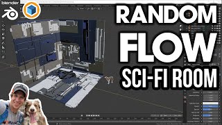 Easy SciFi Room in Blender with RANDOM FLOW [upl. by Osterhus]