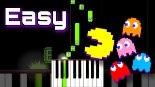 PACMAN  Original Theme  EASY Piano Tutorial Shorts [upl. by Eiten883]