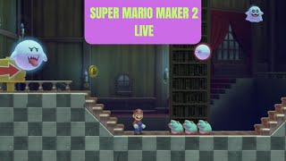 Super Mario Maker 2 LIVE IVE MADE 2 NEW HALLOWEEN LEVELS COME CHECK THEM OUT halloween [upl. by Kimberlyn718]