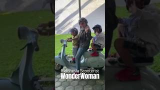 VESPA WONDER WOMAN INDONESIA SCOOTERIST Shorts [upl. by Atselec154]