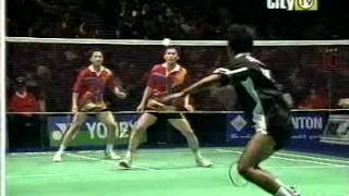 Badminton 2001  All England Mens Double Final  Candra amp Sigit vs Tony amp Halim [upl. by Nedyaj]