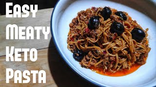 Keto Spaghetti  Low Carb Pasta  easy keto recipe [upl. by Gurias]