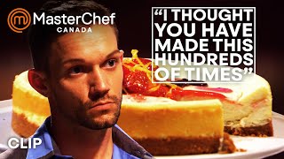 Recreating The Perfect Cheesecake  MasterChef Canada  MasterChef World [upl. by Cornelle]