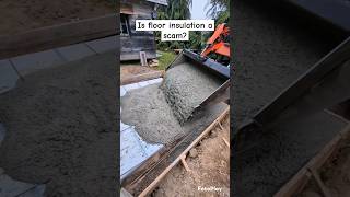 is floor insulation a scam 🤷‍♂️ insulation concrete cement scam concretefinish satire diy [upl. by Friday]