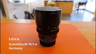 무한 카메라 Lecia SummiluxM 75mm F14 Black Germany [upl. by Getter]