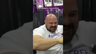 Hilarious Struggles of Brian Shaw Squeezing into Planet Fitness Machines [upl. by Suixela943]