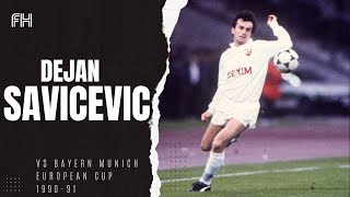 Dejan Savicevic ● Goal and Skills ● Bayern Munich 12 Crvena Zvezda ● European Cup 199091 [upl. by Aihsenyt]