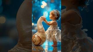 A Baby Fuses with A Snails on AGT americagottalent agt magic talent shorts [upl. by Lang]