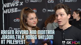 Raegen Revord and Montana Jordan Talk Young Sheldon at PaleyFest [upl. by Enerahs745]