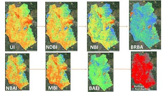 Spectral builtup indices for impervious builtup extraction using Sentinel2A MSI imageries in GEE [upl. by Shulock536]