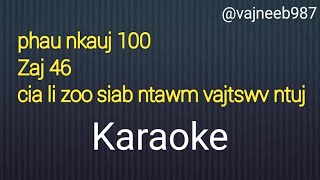 phau nkauj 100 zaj 46 cia li zoo siab ntawm vajtswv ntuj karaoke vajneeb yaj [upl. by Lanita]