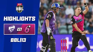 Hobart Hurricanes v Sydney Sixers  BBL13 [upl. by Reinhardt]