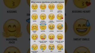 Emoji actually meaning 😃emoji emojimeaning emotional funny [upl. by Narrat]