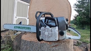 Holzfforma G660PRO review and aggressive break in Stihl 660 066 28quot Bar [upl. by Orfield]