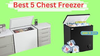 Best 5 Chest Freezer 2024 Top Best 5 Chest Freezer review Buying Guide [upl. by Sivi]