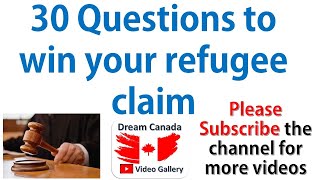 Refugee Hearing Questions Win your claimcase [upl. by Hew]