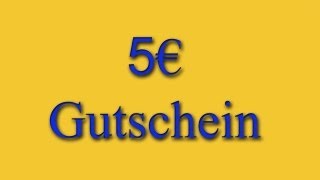 5€ Gutschein für euch [upl. by Reyem731]