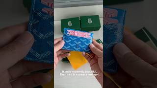 unboxing goyard card holders mess wallet cardholder goyard from Chinese factory budget2024 [upl. by Leunam670]