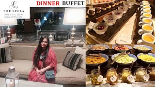 LEELA AMBIENCE CONVENTION HOTEL  CAFE KNOSH  DINNER BUFFET [upl. by Nimzay554]