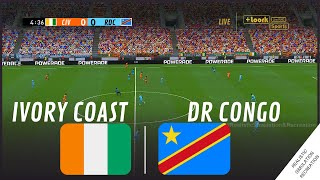 COTE DIVOIRE  RD CONGO  Coupe dAfrique des Nations 2023  Simulation de jeu vidéo [upl. by Justin]