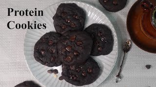 Chocolate Banana Cookies  High Protein Cookies Recipe [upl. by Alvan]