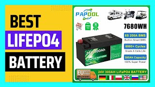 LiFePO4 24V 300Ah 200Ah 100Ah Battery Pack 256V 7680Wh Grade A 6000 Cycles RV [upl. by Reuben911]