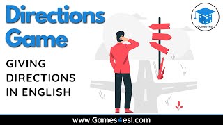 Directions Game  Giving Directions In English [upl. by Outhe]