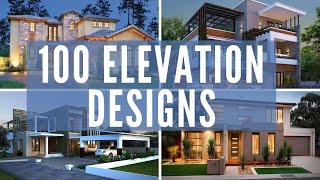 Top 100 FRONT ELEVATION designs for small to large double storey houses Front elevation modern home [upl. by Reifel344]