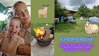 kamperen op boerderij geertje dag 1 [upl. by Meehaf]