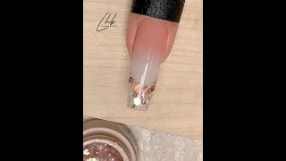 Creative Bling French Nail Art Design Tutorial luvherbeauty [upl. by Vorster964]