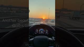 Driving the Elantra N at sunset in Dubai hyundai hyundaielantran [upl. by Jabe437]