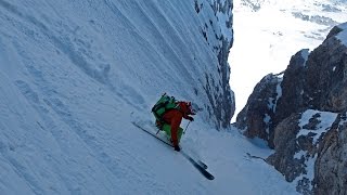 Canalone Oppel con gli sci sulle orme del bivacco Piero Cosi [upl. by Valenka301]