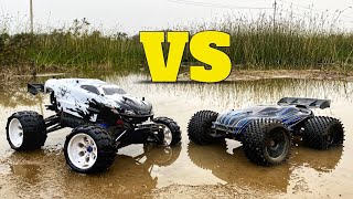 Traxxas Revo vs JLB Cheetah RC Car  Remote Control Car  High Speed RC Cars [upl. by Ardnuaek]