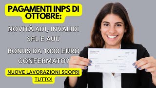 📢 INPS OTTOBRE Pagamenti Bonus e Novità per Disabili – AGGIORNAMENTO [upl. by Roydd]