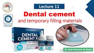 lecture 11 dental cements part 1 [upl. by Aneez252]