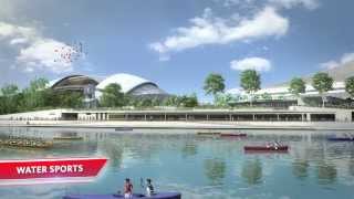 Singapore Sports Hub Flythrough [upl. by Barcot]