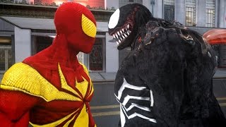 IRON SPIDERMAN VS VENOM  EPIC BATTLE [upl. by Chucho]