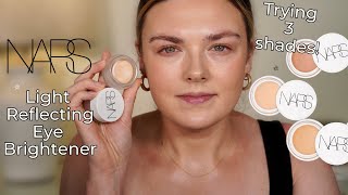 NEW Nars Light Reflecting Undereye Brighteners IN DEPTH Review amp Trying THREE shades [upl. by Azmuh]