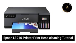 Epson L3210 Printer Print Head cleaning Tutorial [upl. by Aihsar]