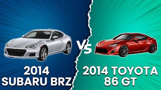 2014 Subaru BRZ vs 2014 Toyota 86 GT  Which Car Is Better Option InDepth Comparison [upl. by Jaal]