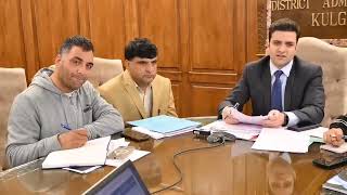 DC Kulgam reviews performance of Social Welfare ICDS ICPS OSC amp DHEW [upl. by Kunin]