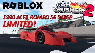 1990 ALFA ROMEO SE 048SP LIMITED  ROBLOX CAR CRUSHERS 2 [upl. by Dorrej]