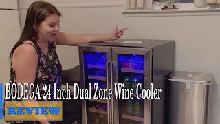 BODEGA 24 Inch Dual Zone Wine Cooler Review  Watch Before You Buy [upl. by Ecyob533]